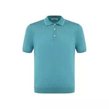 Поло изо льна и хлопка Fioroni