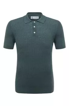 Поло изо льна и хлопка Il Borgo Cashmere