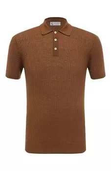 Поло изо льна и хлопка Il Borgo Cashmere