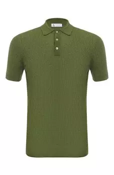 Поло изо льна и хлопка Il Borgo Cashmere