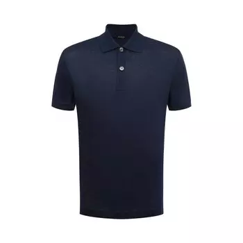 Поло изо льна и хлопка Kiton