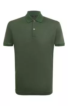 Поло изо льна и хлопка Kiton