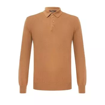 Поло с длинными рукавами из шерсти викуньи Loro Piana