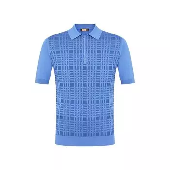 Поло с отделкой из кожи аллигатора Zilli