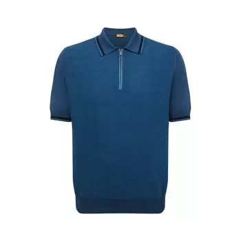 Поло с отделкой из кожи аллигатора Zilli