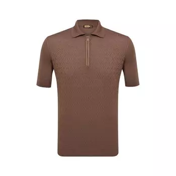 Поло с отделкой из кожи аллигатора Zilli