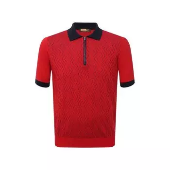 Поло с отделкой из кожи аллигатора Zilli