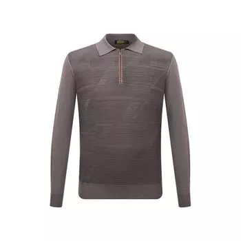 Поло с отделкой из кожи аллигатора Zilli