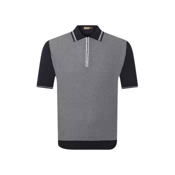 Поло с отделкой из кожи аллигатора Zilli