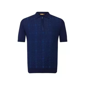 Поло с отделкой из кожи аллигатора Zilli