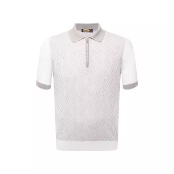 Поло с отделкой из кожи аллигатора Zilli