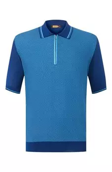 Поло с отделкой из кожи аллигатора Zilli