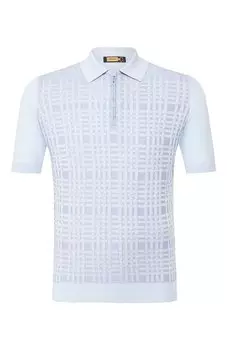 Поло с отделкой из кожи аллигатора Zilli