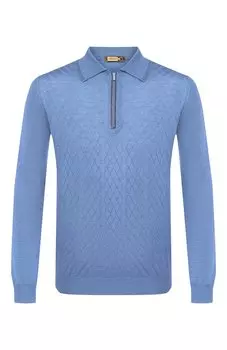 Поло с отделкой из кожи аллигатора Zilli