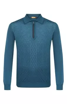 Поло с отделкой из кожи аллигатора Zilli