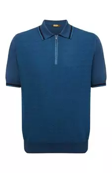 Поло с отделкой из кожи аллигатора Zilli