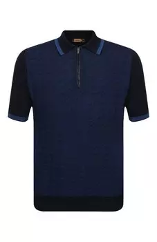 Поло с отделкой из кожи аллигатора Zilli