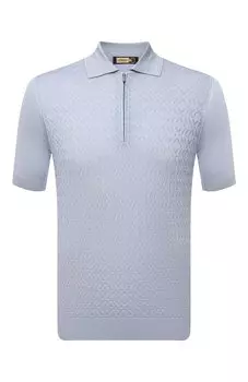 Поло с отделкой из кожи аллигатора Zilli