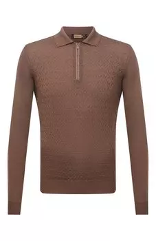 Поло с отделкой из кожи аллигатора Zilli