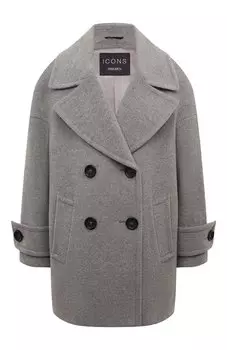 Полупальто из шерсти и кашемира Cinzia Rocca