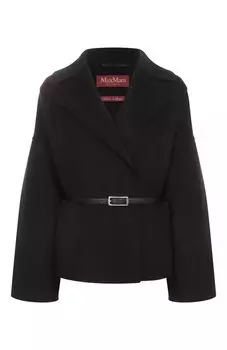 Полупальто из шерсти и кашемира Max Mara Studio