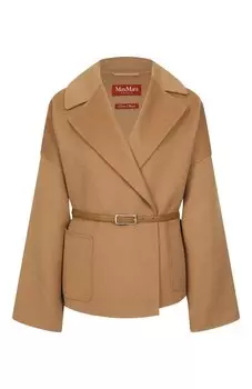 Полупальто из шерсти и кашемира Max Mara Studio