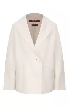 Полупальто из шерсти и кашемира Max Mara Studio