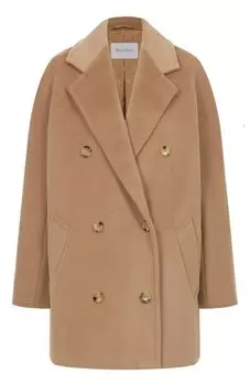 Полупальто из шерсти и кашемира Max Mara