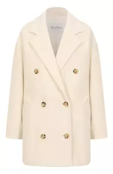 Полупальто из шерсти и кашемира Max Mara