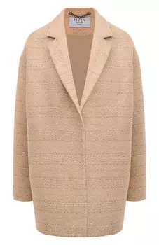 Полупальто из вискозы и шерсти Seven Lab