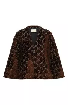 Вельветовое пончо Gucci