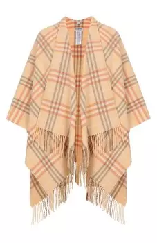 Пончо из шерсти и кашемира Burberry