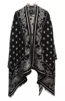 Пончо из вискозы и шерсти Balmain