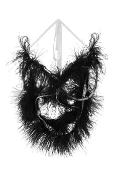 Пояс с отделкой перьями N21