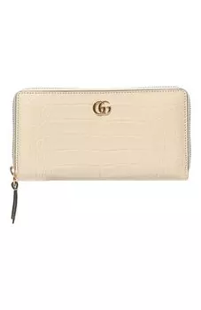Портмоне из кожи аллигатора GG Marmont Gucci
