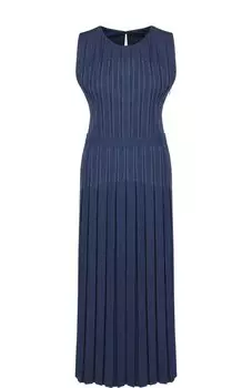 Приталенное джинсовое платье-миди Loro Piana