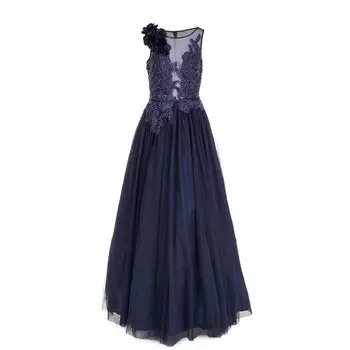 Приталенное платье-макси с вышивкой Basix Black Label