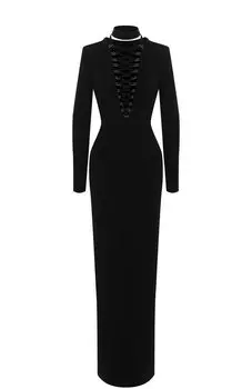 Приталенное платье-макси со шнуровкой Tom Ford