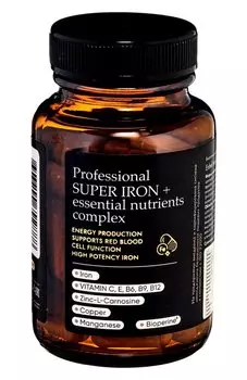 Профессиональный комплекс "Супер железо с витаминами" (60шт.) Enhel beauty