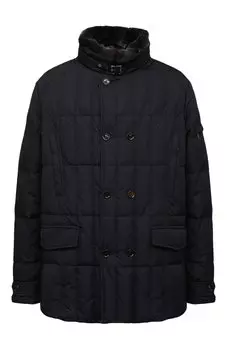 Пуховая куртка с отделкой из меха кролика Siro-KM Moorer