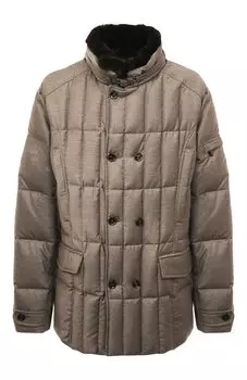 Пуховая куртка с отделкой из меха кролика Siro-L Moorer