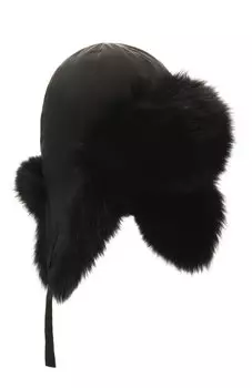 Пуховая шапка-ушанка Yves Salomon Enfant