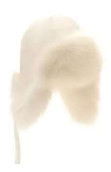 Пуховая шапка-ушанка Yves Salomon Enfant