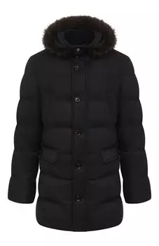 Пуховик Barbieri-LL с меховой отделкой Moorer