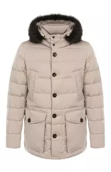 Пуховик Fagio-F с отделкой из меха енота Moorer