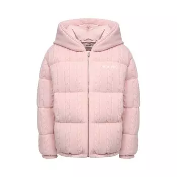 Пуховик из шерсти и кашемира Miu Miu