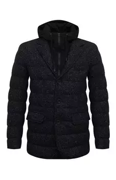 Пуховик из шерсти и шелка Herno