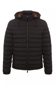 Пуховик из шерсти и шелка Zegna