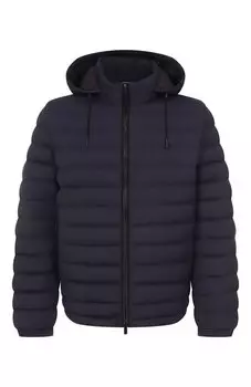 Пуховик из шерсти и шелка Zegna