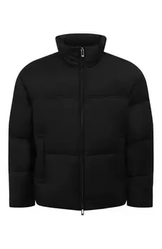 Пуховик из шерсти и вискозы Emporio Armani